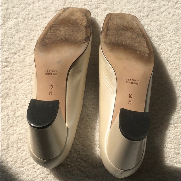 YSL light taupe block heels size 10 - Picture 6 of 7